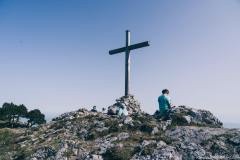 Croix sur le sommet des Aiguilles de Baulmes (13 septembre 2020).