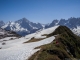 Face à l'Aiguille Verte (8 juin 2014)