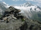 Cairn devant l'Aiguille d'Argentière (27 juillet 2004)