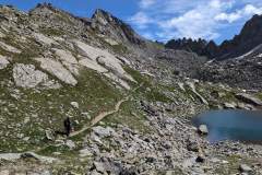 Sentier en direction du col (8 août 2024)