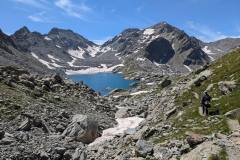 Vue du lac depuis le sentier (8 août 2024)
