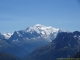 Le Mont Blanc avec l'Aiguille du Belvédère et de Mesure au premier plan à droite