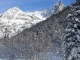 Bois du Bouchet dominé par l'Aiguille à Bochard et les Drus