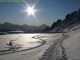 Le lac gelé de Joux Plane (Avril 2009)