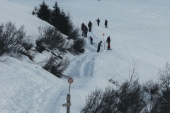 Prendre le sentier de gauche qui monte à la Bourgeoise (2 janvier 2019)