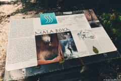 Panneau d'information sur la grotte "Mala Boka" (2 septembre 2018)