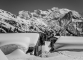 Chalets d'Ayères et Massif du Mont-Blanc (8 avril 2015)