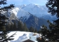 Chalets des Mollays devant le Mont Blanc (Mars 2008)