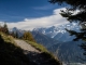 Petit sentier face à la Chaine du Mont Blanc (28 septembre 2017)