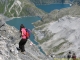 Magnifique descente avec vue plongeante sur les deux lacs d'Emosson