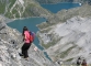 Magnifique descente avec vue plongeante sur les deux lacs d'Emosson