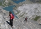 Magnifique descente avec vue plongeante sur les deux lacs d'Emosson