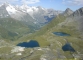 Magnifique vue plongeante sur les lacs depuis la Tête de Fonteinte