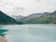 Lac de Moiry vu depuis le parking du barrage (28 juillet 2018)