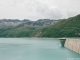 Lac de Moiry vu depuis le parking du barrage (28 juillet 2018)