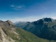 Panorama depuis le Col du Pigne avec les Aiguilles de la Lé, la Pointe d'Arpitetta, le Weisshorn, et le Besso (29 juillet 2018)