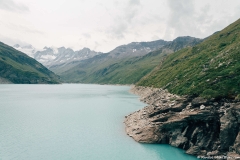 Lac de Moiry vu depuis sa partie ouest (28 juillet 2018)