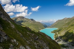 Lac de Moiry vu depuis la Feta d'Août (29 juillet 2018)