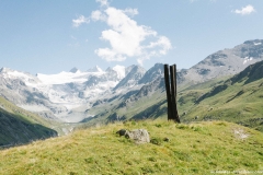 Vue sur le Glacier de Moiry depuis l'Alpage de Torrent (29 juillet 2018)