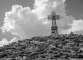 Croix au sommet du Reculet (9 avril 2017)