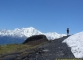 Sentier face au Mont-Blanc