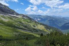 Vue sur les alpages de commune (8 juillet 2023)