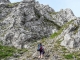 Montée dans les rochers (3 septembre 2016). Merci à Yannig Le Louerec pour la photo !