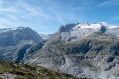 Vue sur le Grosses Fusshorn et le Geisshorn (26 aout 2018)