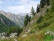 Sentier en direction de la Fenêtre d'Arpette sous l'Arête de la Lys (24 août 2013)