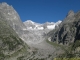 Glacier du Triolet suplombé par l'Aiguille de Talèfre