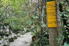 Au panneau Ruisseau du Gournier continuer en direction du Lac souterrain.  (7 août 2024)