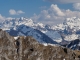 Vue sur les Aiguilles Blanches et le Massif du Giffre (9 avril 2017)