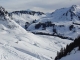 Superbe montée avec le Mont Blanc en arrière plan (29 janvier 2006)