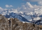 Vue sur les Aiguilles Blanches et le Massif du Giffre (9 avril 2017)