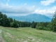 Vue sur le Môle depuis la piste de ski montant au Lac Bénit (23 juillet 2017)