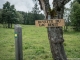 Panneau indiquant la Buvette du Lac Bénit (23 juillet 2017)