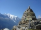 Cairn indicateur de la réserve des aiguilles rouges (18 aout 2007)