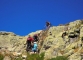 Petite échelle (que l'on peut contourner) pour rejoindre le haut du sentier (7 aout 2015)