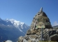 Cairn indicateur de la réserve des aiguilles rouges (18 aout 2007)