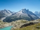 Vue sur l'Aiguille Verte à droite (7 aout 2015)