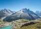 Vue sur l'Aiguille Verte à droite (7 aout 2015)