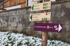 Du parking de la Frasse, suivre la direction de la Combe d'Armancette (25 novembre 2018)