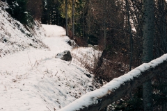 Ligne droite avant l'oratoire et la fontaine (25 novembre 2018)