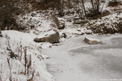 Le Lac d'Armacette sous la glace