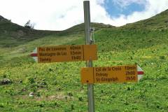 Depuis les chalets, on remonte pour aller au Col de la Croix (29 mai 2022)