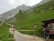 Départ du sentier au col de la Colombière (27 juin 2004)