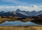 Lac de Peyre avec vue sur les Aravis et le Massif du Mont-Blanc (15 novembre 2015)
