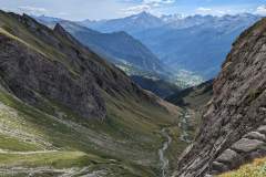 Vue sur le chemin parcouru (9 août 2023)