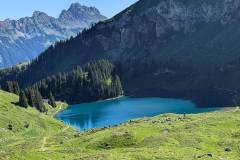 Vue à la montée sur le Lac Lioson (14 juillet 2024)