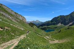 Arrivée au lac à la descente (14 juillet 2024)